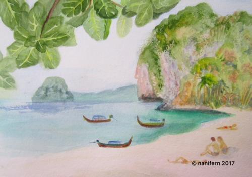 Nani Fern Water Color Painting